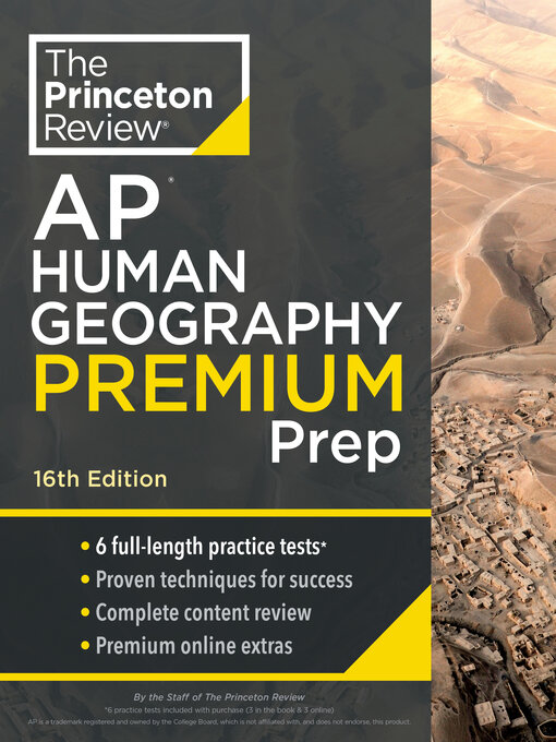 Title details for Princeton Review AP Human Geography Premium Prep, 1 by The Princeton Review - Wait list